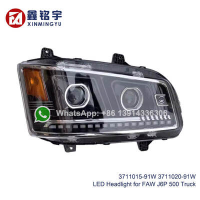 Un buen precio. FAW J6P 500 faros de camión LED de luz de fondo reemplazo de doble lente 3711015-91W 3711020-91W en línea