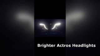 Actualización superbrillante de faros LED del Mercedes Actros